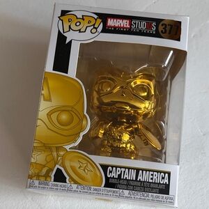 Marvel Studios Gold Captain America Figure